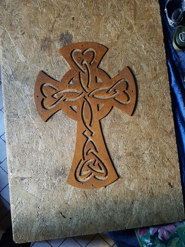 Keltisches kreuz edelrost - kreuz, in