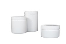 Vorratsdose Gewürzdose weiß Porzellan mit Deckel verschiedene Größen