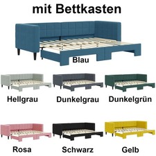 Tagesbett Samt Ausziehbar Schlafsofa Schlafcouch Bettsofa Couchbett Gästebett