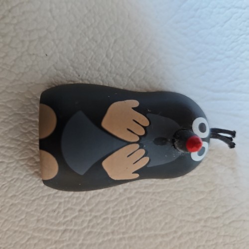 Maulwurf magnet holzfigur - maulwurf,