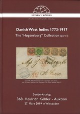 Heinrich-Köhler-Auktion 368, 27.3.2019: Danish West Indies 1773-1917