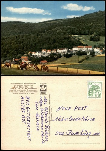 Ansichtskarte wichte - ansichtskarte,