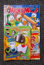 Micky Maus Magazin Heft Nr 02 / 2022+ 3 Teile Ekel-Pranks + 8 Cards FIFA  (OVP)