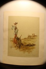 alter Druck Farbblatt Bild