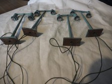 4 x sehr alte Straßenlampen, Modelleisenbahn, ca. 13 cm