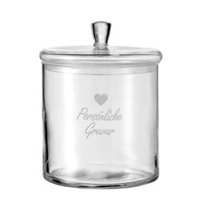 Glasdose Gravur individueller Leonardo Sternzeichen Geburtstag Liebe 1,9 Liter