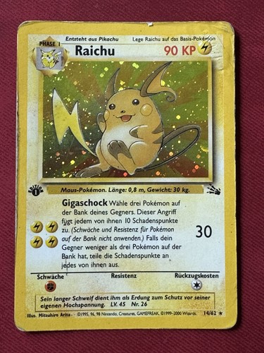 Raichu fossil set - set, 1