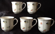 5 x  Villeroy & Boch V&B Petit Fleur Kaffeebecher Henkelbecher Kaffeetasse Pott
