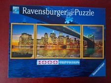 Puzzle Triptychon New York, Brooklyn Bridge 1000 komplett Sammlung Paket