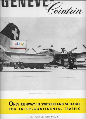 Genf cointrin flughafen 1947 - cointrin,