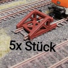 Spur N 1:160 - 5 Stück Prellbock Fertigmodell