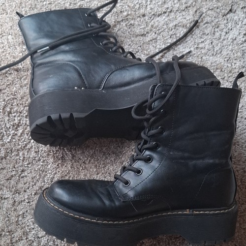 Leder stiefeletten schwarz 38 - leder,