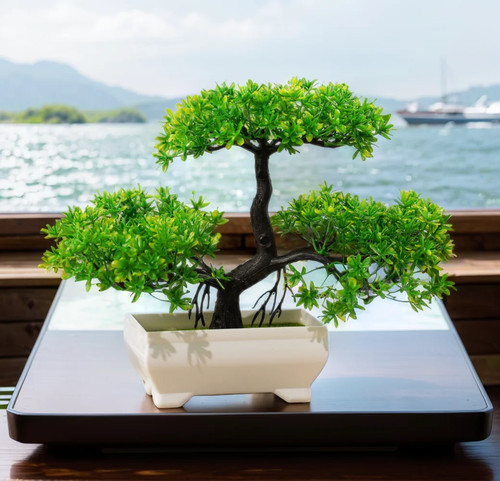 Künstlicher bonsai baum - bonsai-baum, im
