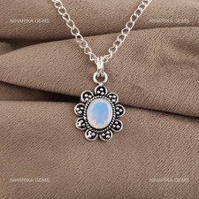 925 Sterling Silber Oval