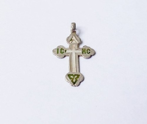 Antikes silbernes brustkreuz - silbernes,