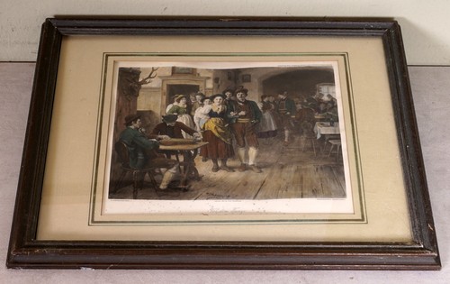 Schönes altes wandbild - schönes,