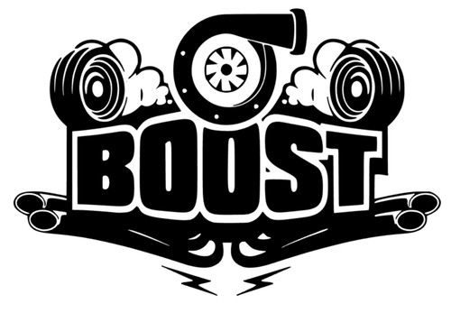 Boost aufkleber auto - aufkleber,