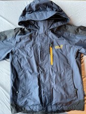 JACK WOLFSKIN Jacke Jungen Gr. 152 blau/schwarz wasserdicht Texpore 4x4
