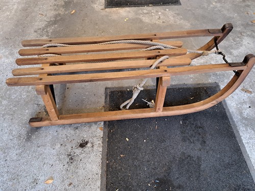 Schlitten rodel holzschlitten - schlitten, rodel-