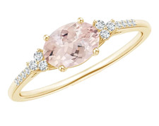 14K Solid Gold Morganit Und