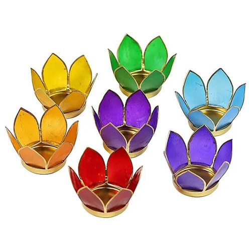 Set lotus teelichthalter - 7,