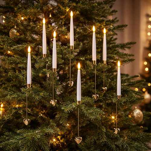 Led baumkerzen mit herz - led,