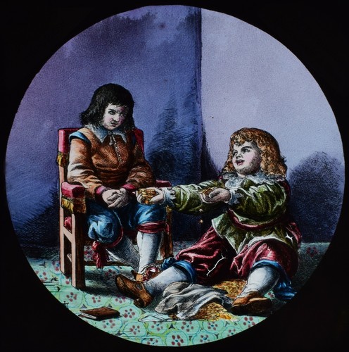 Magic lantern slide pilgrims - magic,