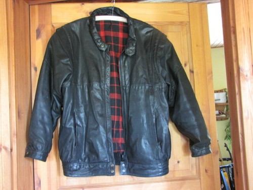 Schwarze lederjacke 38 - gr.,