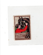 Alte Reklamemarke für Hauptner-Schermaschine für Pferde (aus Solingen)