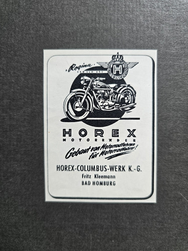 Werbung horex regina - werbung,