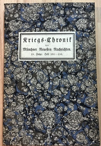 Kriegs chronik der - kriegs-chronik, münchner