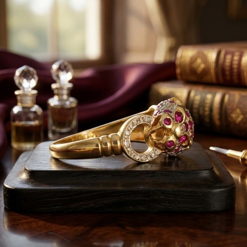 Panther rubin diamant ring - panther,