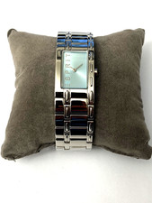 ESPRIT Damenuhr SEW SKYBLUE HOUSTON, Edelstahl, rechteckig, ES900512008, Rare!