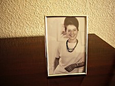 FOTOPRAHMEN 10X15  ZS Silverstad  |  Metall  Versilbert  Schmal  mNeuwertig