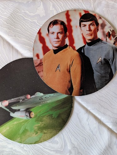 Zwei star trek mousepads - trek,