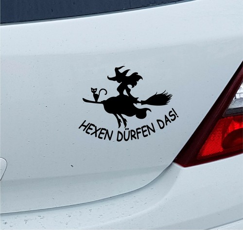 Auto aufkleber hexe katze - aufkleber,