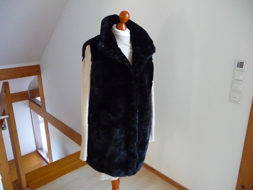 Damen webpelz weste - webpelz,