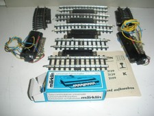 Märklin Ho K-Gleis  7 Schaltgleise  ,2 Gleissperrsignale , 1 fernschalter