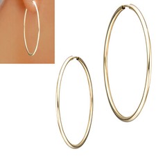 XXL Hoops Creolen 585 echt