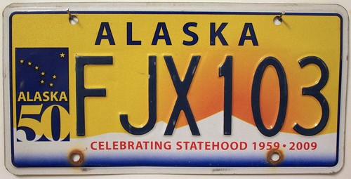 Alaska nummernschild usa - alaska,