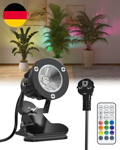 Rgb led klemmspot - led, mit