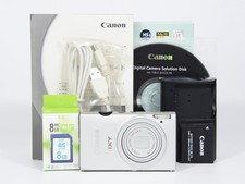 Canon Ixy 220F Powershot Elph 110 Hs Ixus 125 Hs Silber W / Box, SD Karte [Mint]