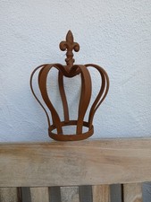 Edelrost Krone Lilienmuster, Höhe 30cm