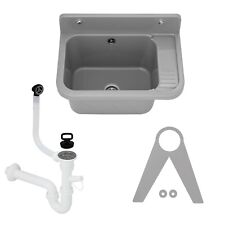 Ausgussbecken Waschbecken Kunststoff Grau