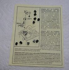 1:160 Fleischmann Spur N 10x Kupplungsadapter 9571 für Profi Kupplung 9570