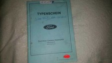 Fahrzeugbrief Typenschein KFZ Brief 1994 Ford Fiesta FBJ-1 1,8 43kw Diesel