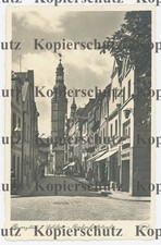 Postkarte, AK, Bunzlau , die Bahnhofstraße , Schlesien (104)