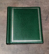 Hochwertiges Vintage FOTO-ALBUM Grün 29 x 25 x 2,5 mit  transparenter Folie