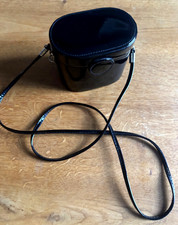 Vintage Kosmetiktasche / Kleine Umhängetasche – TOP DESIGN – Schwarz Lack 70er/8