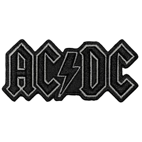Patch black logo 3d - ac/dc,